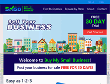 Tablet Screenshot of buymysmallbusiness.com